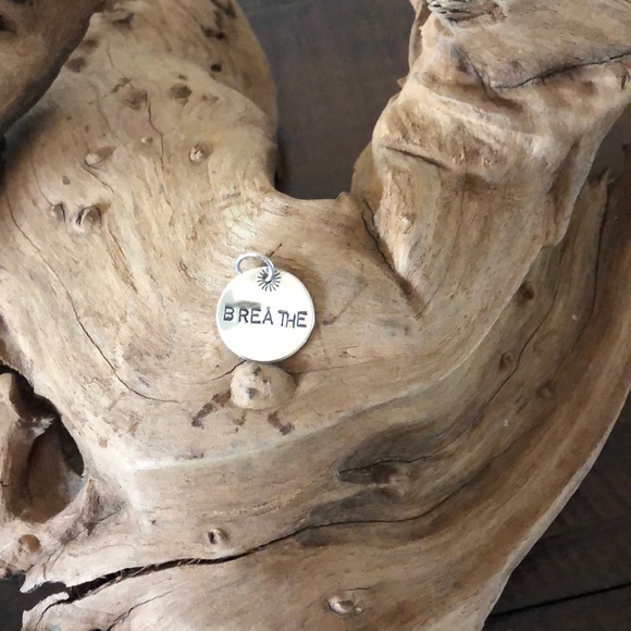 Sterling Silver Breathe Charm